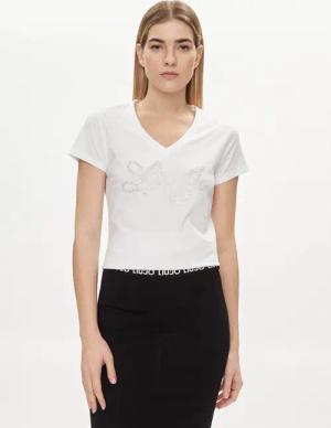 Liu Jo T-Shirt MA4337 JS923 Écru Regular Fit