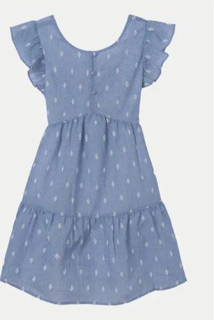 Mayoral Sommerkleid 6952 Blau Regular Fit