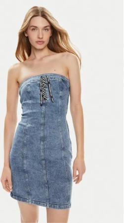 Karl Lagerfeld Jeans Jeanskleid 241J1307 Dunkelblau Slim Fit