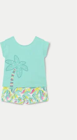 Mayoral Set Top und Shorts 1231 Bunt Regular Fit
