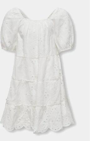 Kids ONLY Sommerkleid Cleo 15320402 Weiß Regular Fit