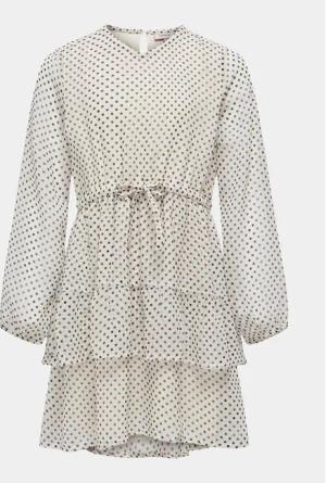 Kids ONLY Kleid für den Alltag Isabella 15317147 Écru Regular Fit