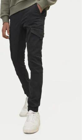 Jack&Jones Junior Stoffhose Paul 12151646 Schwarz Slim Fit