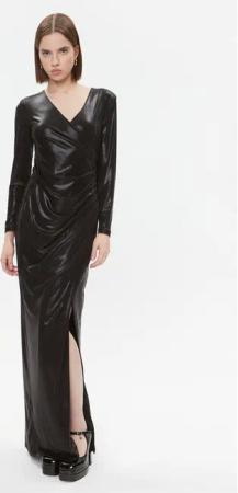 Fracomina Abendkleid FQ23WD3012W47601 Schwarz Slim Fit