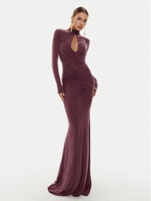 Elisabetta Franchi Abendkleid AB-616-46E2-V800 Dunkelrot Slim Fit