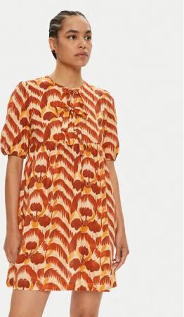 ViCOLO Sommerkleid TB2447 Orange Regular Fit