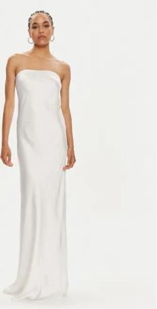 NORMA KAMALI Abendkleid ST1243CBC95944 Weiß Regular Fit