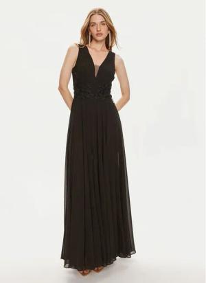 Fracomina Abendkleid FQ24SD3027W41201 Schwarz Slim Fit