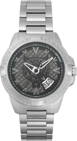 Plein Sport Uhr Touchdown PSFBA0923 Silberfarben