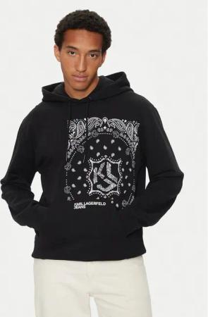 Karl Lagerfeld Jeans Sweatshirt 245D1805 Schwarz Regular Fit