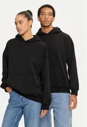 2005 Sweatshirt Unisex Blank Schwarz Loose Fit