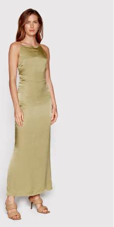 Samsøe Samsøe Abendkleid Linea F22200110 Goldfarben Regular Fit