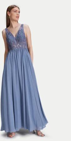 Swing Abendkleid 5AH035HK Blau Slim Fit