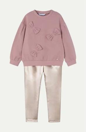 Mayoral Set Sweatshirt und Leggings 4707 Rosa Regular Fit