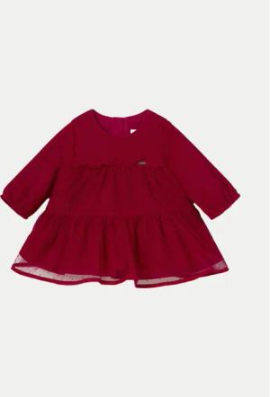 Mayoral Elegantes Kleid 2805 Rot Regular Fit