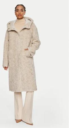 Luisa Spagnoli Fellmantel Serra 541290 Beige Oversize