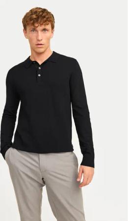 Jack&Jones Poloshirt William 12259650 Schwarz Regular Fit