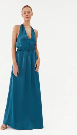 YAS Abendkleid 26031524 Blau Regular Fit