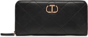 TWINSET Große Damen Geldbörse Zip Around 242TB Schwarz