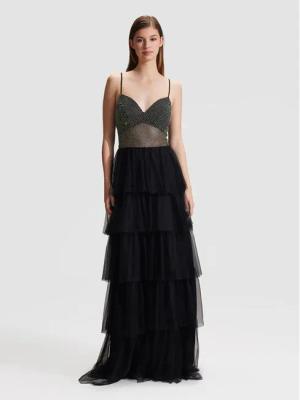 Hey Kyla Abendkleid 5AG096HK Schwarz Slim Fit