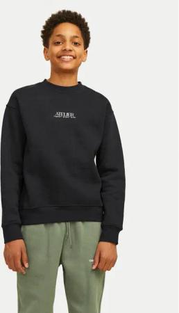 Jack&Jones Junior Sweatshirt Brooklyn Graphic 12263290 Schwarz Relaxed Fit