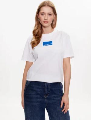 Karl Lagerfeld Jeans T-Shirt 231J1706 Weiß Regular Fit