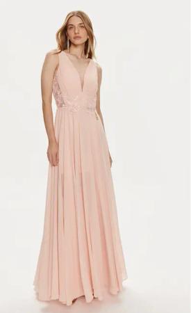 Fracomina Abendkleid FQ24SD3027W41201 Rosa Slim Fit