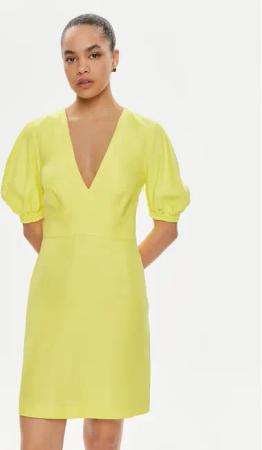TWINSET Sommerkleid 241TT2107 Gelb Regular Fit