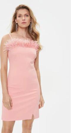 TWINSET Coctailkleid 232TP2490 Rosa Slim Fit