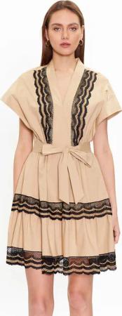 TWINSET Sommerkleid 231TT2123 Beige Regular Fit