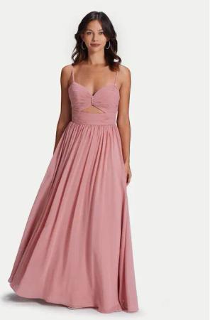 Swing Abendkleid 5AH025HK Rosa Slim Fit