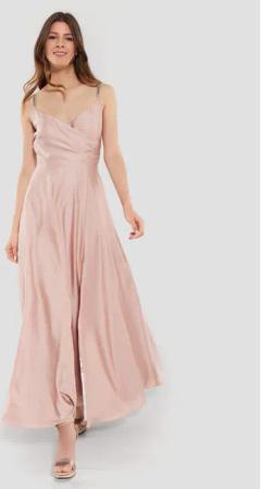Swing Abendkleid 5AE12300 Rosa Regular Fit