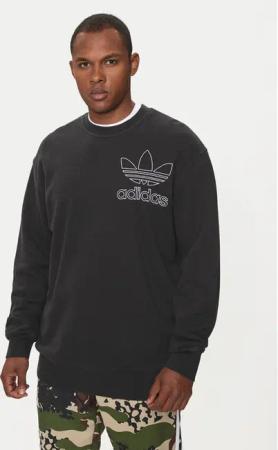 adidas Sweatshirt adicolor Outline Trefoil IU2350 Schwarz Loose Fit