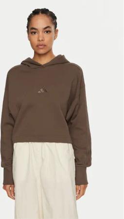 adidas Sweatshirt ALL SZN French Terry 3-Stripes JI9105 Braun Regular Fit