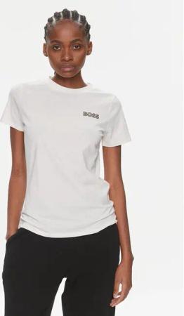 Boss T-Shirt Elogobadge 50517925 Écru Slim Fit