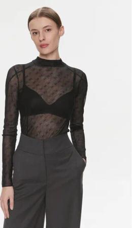 Boss Bluse Egalina 50505774 Schwarz Slim Fit