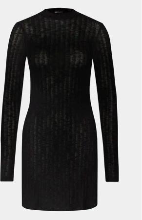 Billabong Kleid für den Alltag Everleigh Mock Ktdr ABJKD00219 Schwarz Slim Fit