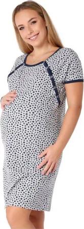 Be Mammy Umstandsnachthemd Damen Nachtkleid Umstandsmode Umstandsnachthemd Mutterschaft BE20-287 (1-tlg)