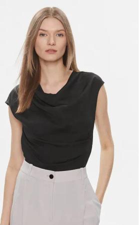 Calvin Klein Bluse K20K206281 Schwarz Slim Fit