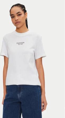 Calvin Klein T-Shirt New York K20K208064 Weiß Regular Fit