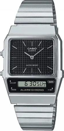 Casio Uhr Vintage Classic AQ-800E -1AEF Silberfarben