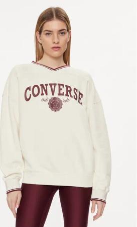 Converse Sweatshirt Retro 10026039-A03 Écru Oversize