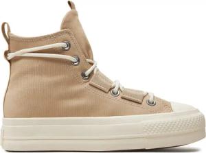 Converse Sneakers aus Stoff Chuck Taylor All Star Lift Platform A06494C Beige
