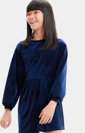 Desigual Abendkleid 23WGVK16 Blau Regular Fit