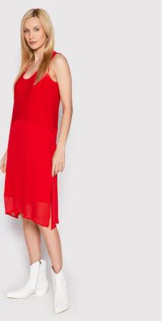DKNY Sommerkleid P22DAEJR Rot Regular Fit