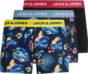 Jack & Jones Herren Boxershort JACFLOWER BIRD TRUNKS 3er Pack