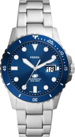 Fossil Uhr Blue FS6029 Silberfarben