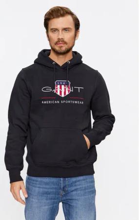 Gant Sweatshirt Archive Shield 2047082 Schwarz Regular Fit
