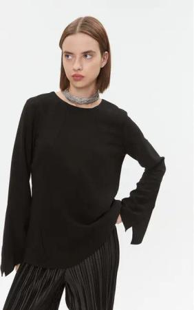 DKNY Bluse UI3T2180 Schwarz Regular Fit