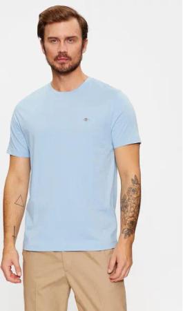 Gant T-Shirt Shield 2003184 Himmelblau Regular Fit